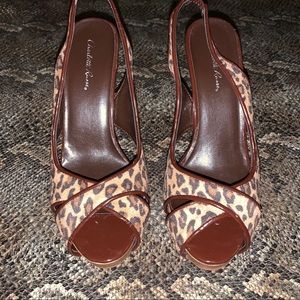 Charlotte Russe brown high heels size 6